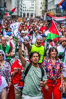Red Human Line for Gaza - Brussels
