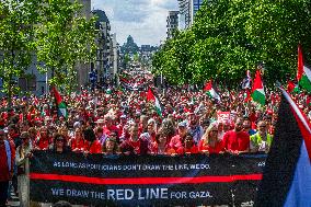 Red Human Line for Gaza - Brussels