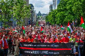 Red Human Line for Gaza - Brussels