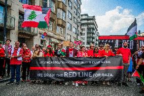 Red Human Line for Gaza - Brussels