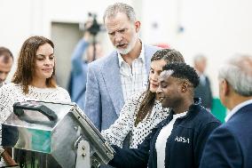 King Felipe VI and Queen Letizia Visit Burela - Spain