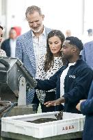 King Felipe VI and Queen Letizia Visit Burela - Spain