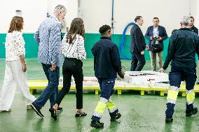 King Felipe VI and Queen Letizia Visit Burela - Spain