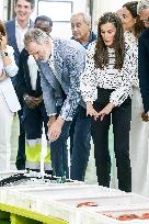 King Felipe VI and Queen Letizia Visit Burela - Spain