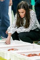 King Felipe VI and Queen Letizia Visit Burela - Spain