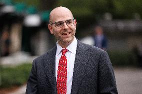 DC: Stephen Miran, Chair of the Council of Economic Advisers Outside White House