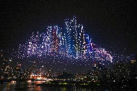 Chongqing Drone Show Aims for Guinness Record with 11,787 Drones