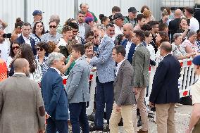 King Felipe VI and Queen Letizia Visit Burela