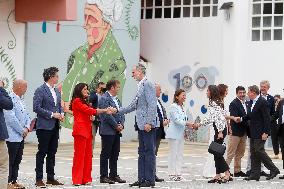 King Felipe VI and Queen Letizia Visit Burela