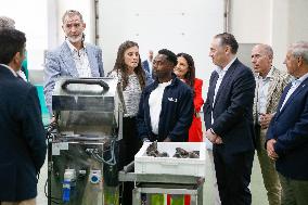 King Felipe VI and Queen Letizia Visit Burela