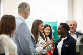 King Felipe VI and Queen Letizia Visit Burela
