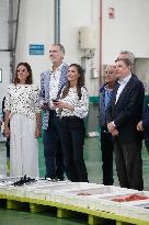 King Felipe VI and Queen Letizia Visit Burela