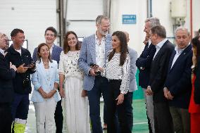 King Felipe VI and Queen Letizia Visit Burela