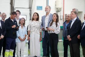 King Felipe VI and Queen Letizia Visit Burela