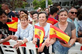 King Felipe VI and Queen Letizia Visit Burela