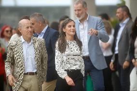 King Felipe VI and Queen Letizia Visit Burela