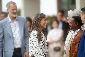 King Felipe VI and Queen Letizia Visit Burela