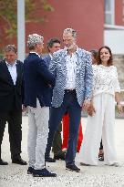 King Felipe VI and Queen Letizia Visit Burela