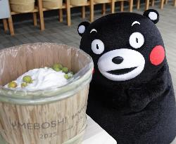 Kumamon mascot at Osaka expo