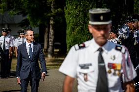 Bruno Retailleau At ENSOSP Graduation Ceremony - Aix-en-Provence