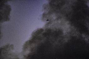 Iranian ballistic missiles attack on Israel - Herzliya