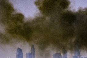 Iranian ballistic missiles attack on Israel - Herzliya