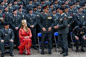 Royals Visit Cavalry Regiment of The Royal Netherlands Army - Amersfoort