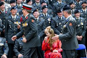 Royals Visit Cavalry Regiment of The Royal Netherlands Army - Amersfoort