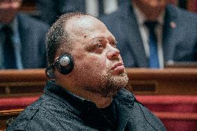 Speech of the President of the Rada Ruslan Stefanchuk at the french senat - Paris AJ