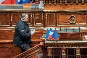 Speech of the President of the Rada Ruslan Stefanchuk at the french senat - Paris AJ