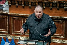 Speech of the President of the Rada Ruslan Stefanchuk at the french senat - Paris AJ