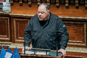Speech of the President of the Rada Ruslan Stefanchuk at the french senat - Paris AJ