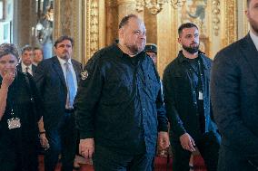 Speech of the President of the Rada Ruslan Stefanchuk at the french senat - Paris AJ
