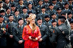 Royals Visit Cavalry Regiment of The Royal Netherlands Army - Amersfoort
