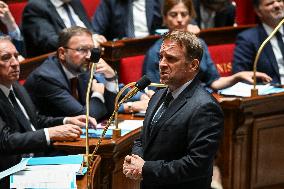 Questions to the government at the National Assembly in Paris FA