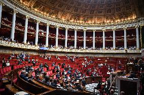 Questions to the government at the National Assembly in Paris FA