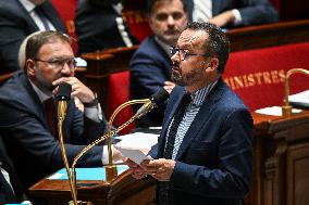 Questions to the government at the National Assembly in Paris FA