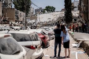 Iran Ballistic Missile hit Bnei Brak - Israel