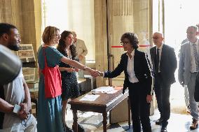 Inauguration Of The Presentation Of The Manuscript Of General De Gaulle
