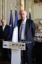 Inauguration Of The Presentation Of The Manuscript Of General De Gaulle