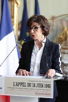 Inauguration Of The Presentation Of The Manuscript Of General De Gaulle