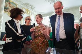 Inauguration Of The Presentation Of The Manuscript Of General De Gaulle