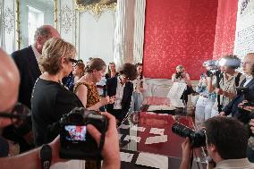 Inauguration Of The Presentation Of The Manuscript Of General De Gaulle
