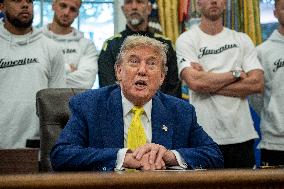 President Trump Holds a Meeting with Members of the Juventus Soccer Club