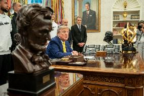 President Trump Holds a Meeting with Members of the Juventus Soccer Club