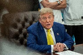 President Trump Holds a Meeting with Members of the Juventus Soccer Club