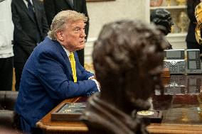 President Trump Holds a Meeting with Members of the Juventus Soccer Club