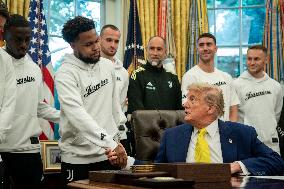 President Trump Holds a Meeting with Members of the Juventus Soccer Club