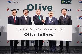 Press Conference by Sumitomo Mitsui FG, SBI Holdings and others