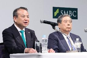 Press Conference by Sumitomo Mitsui FG, SBI Holdings and others